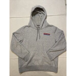 Costco Wholesale Hoodie Mens Size M Gray Fleece Oversized Unisex Comfy Soft